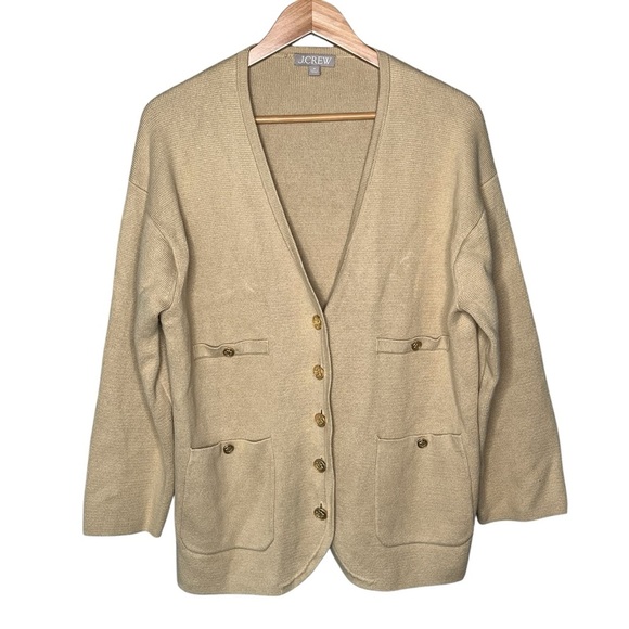 J. Crew Long V-Neck Sweater Blazer - Picture 3 of 12